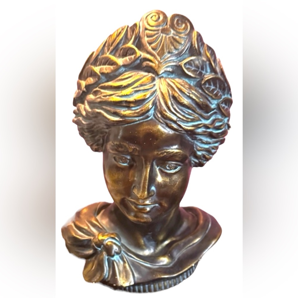 Bronze Diane De Poitiers Sculpture Devonware Canada Genuine Hand Painted Heavy